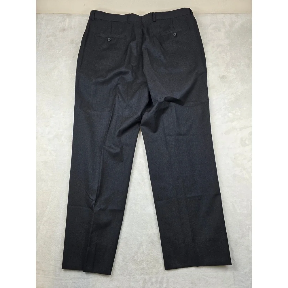 Pronto Uomo‎ Platinum Suit Mens 44L 2 Piece Pants 38x30 Charcoal Gray 100% Wool